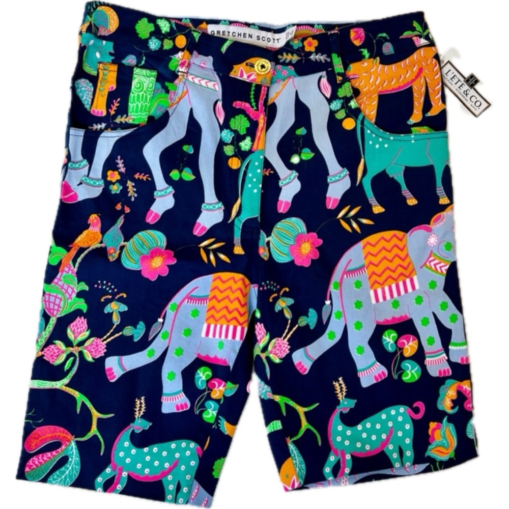 NWT Gretchen‎ Scott Designs Animal Kingdom Shorts